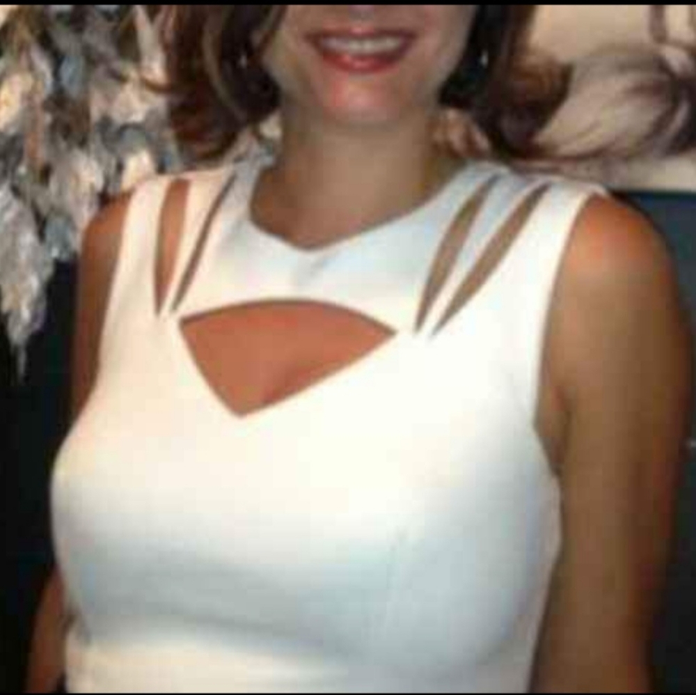Betsey Johnson Black & White Cut Out Dress